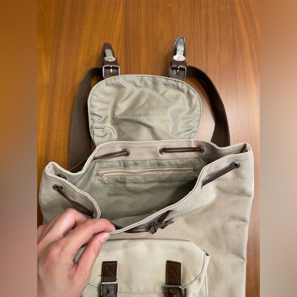 Pepsi vintage beige canvas backpack - Picture 3 of 6